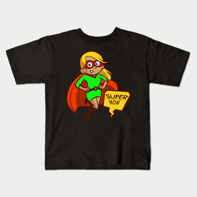 Super Mom Mom T-shirt Kids T-Shirt by Sabos2